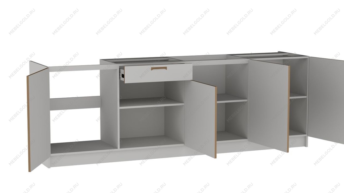 Стол С-240, Смарт (2400*566*820) Серый, 22604 | изображение 1