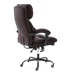 Кресло Chief metalBL, кож/зам/ткань, коричневый/коричневый стеганный, 36-36/36-36 стеганный/TW-24 | изображение 3