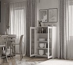 БРИМНЭС / СИРИУС тумба ИКЕА / IKEA 2 двери со стеклом 78х123 белая | изображение 4