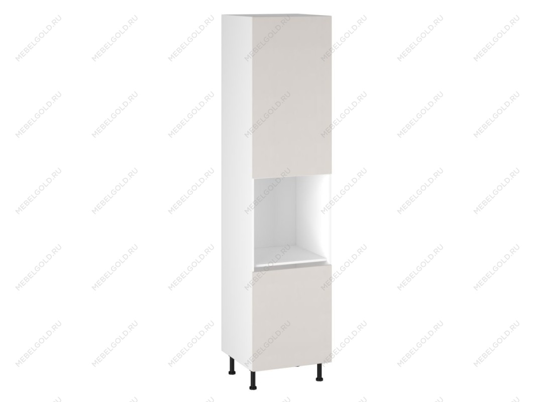 Шкаф-пенал 1080 ПГ-60, Виста (600*586*2576) Экокожа Белый, 26299