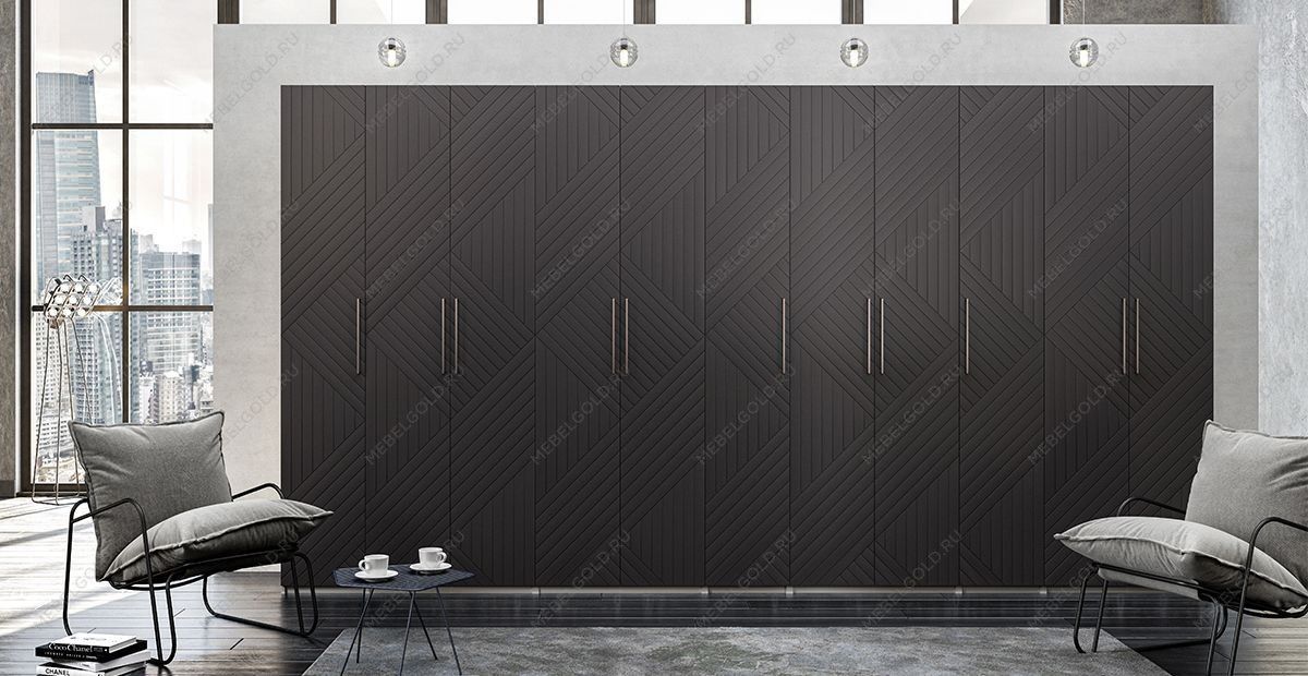 Шкаф Отис МН-039-09 П5 с фасадом МДФ (графит) | изображение 2