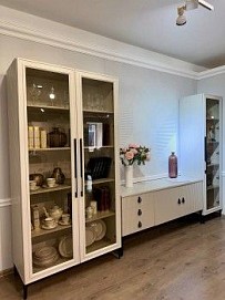 Гостиная Стелла 1+тв+2 светло серый камень