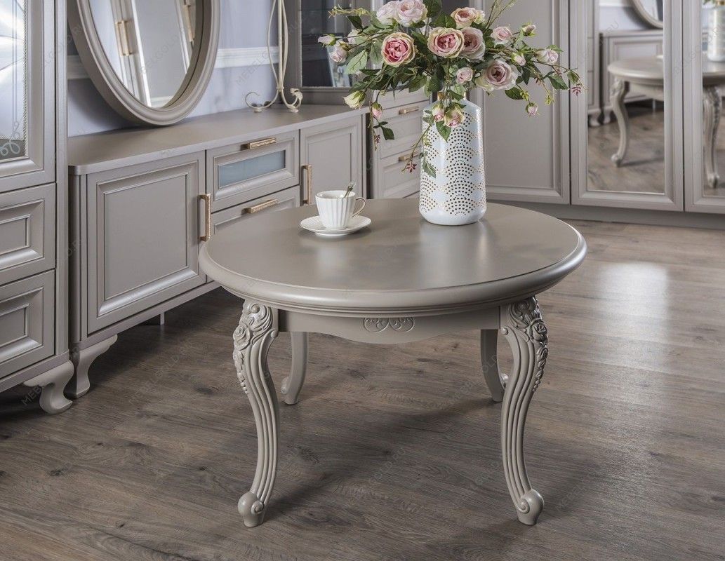 Столик круглый Мокко серый камень | изображение 9