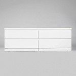 МАЛЬМ / VARMA Комод ИКЕА / IKEA 4D, 160x54x40, пигмент, белый | изображение 2