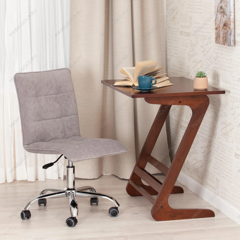 Кресло ZERO, велюр Clermon, св. -серый, 60 | изображение 11