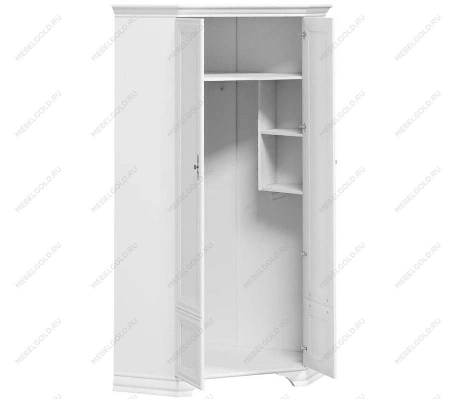 Шкаф угловой Кентаки SZFN2D белый | изображение 3