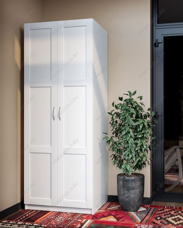 ПЕГАС Шкаф ИКЕА / IKEA 2 двери сборные белый | изображение 4