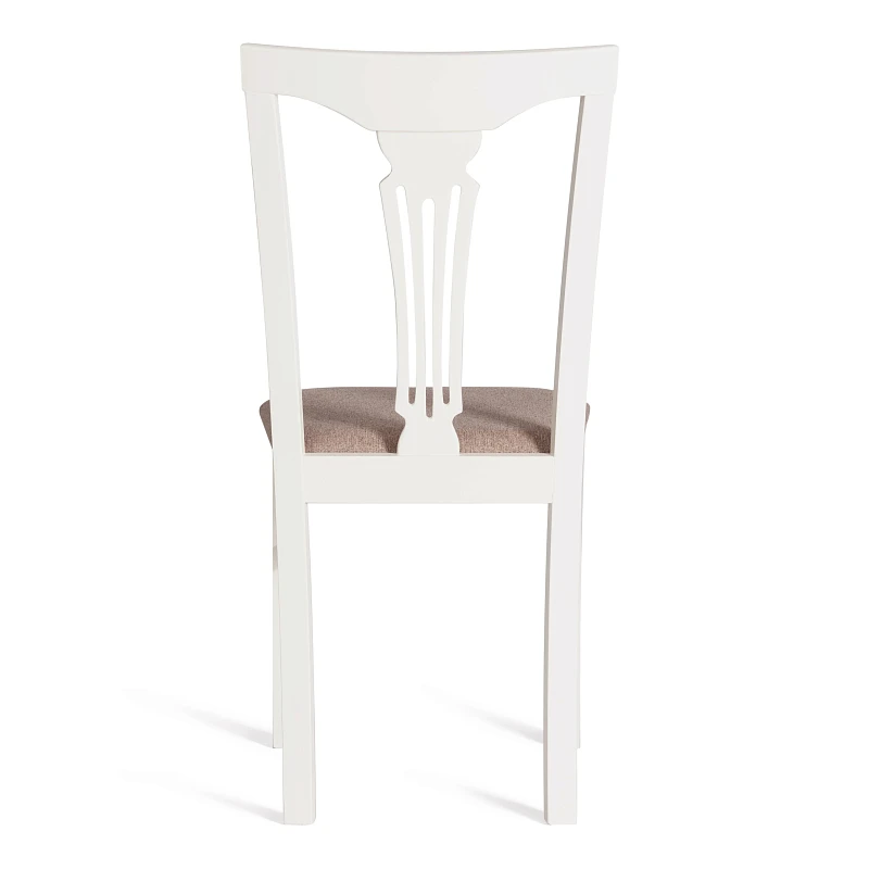 Стул - Гермес/Hermes, дерево гевея, 43х49х94см, Ivory white, ткань серая (TM-164) | изображение 3