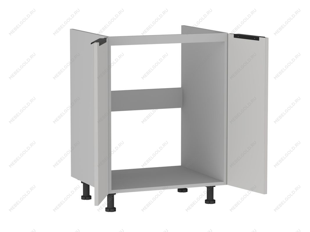 Стол под мойку 2-х дверный СМ-60, Ватель (600*520*820) Экокожа Белый, 23910 | изображение 1