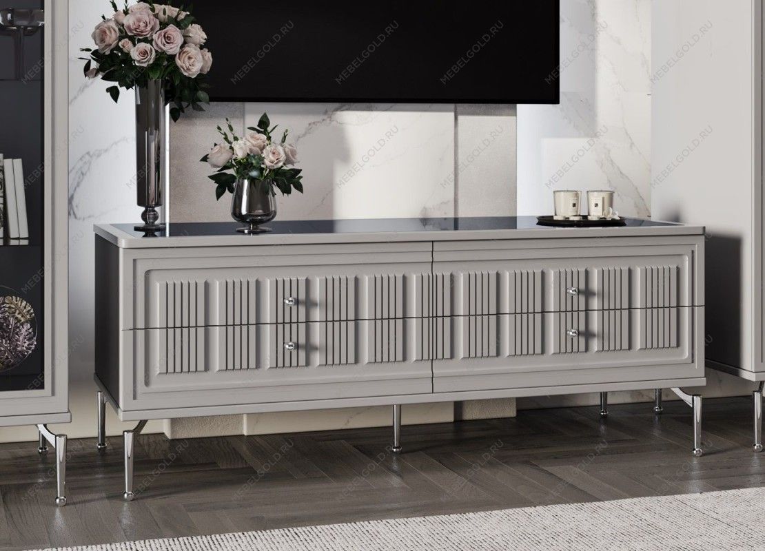 Гостиная Замира 2+тв+2 серый | изображение 5