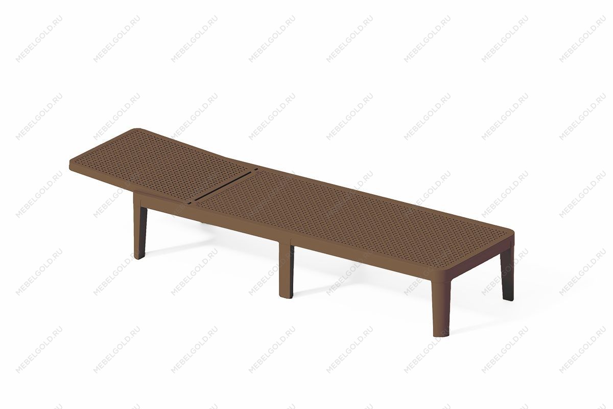 Шезлонг Tweet compact с матрасом, коричневый | изображение 6