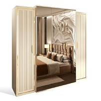 Шкаф Замира 5-дверный бежевый